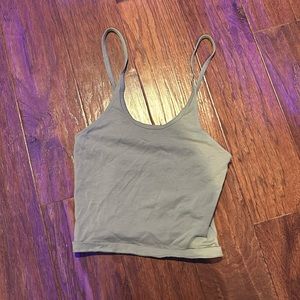 American eagle size xs green crop top